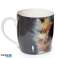 Kim Haskins vaivorykštės katės porcelianinis puodelis nuotrauka 2