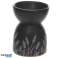 Lámpara de fragancia de cerámica Grass Design Black fotografía 1