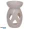 Ceramic fragrance lamp with cutouts in teardrop shape image 1