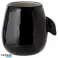 Black Witches Cauldron Ceramic Freestanding Plant Pot image 3