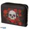 Skulls & Roses skulls wallet with zipper small per piece image 4