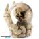 Skull snow globe in skeleton hand per piece image 3