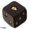Skulls and Roses Set of 2 Black and Gold Skull Cube image 1