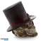 Steam Punk skull with top hat image 2