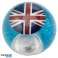 Britisk flag blinkende glitter flummi pr. stk billede 2