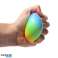 Радужный сжимаемый мяч для снятия стресса 7 см за штуку изображение 1