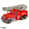 Velciet atpakaļ ugunsdzēsēju mašīnas ātrās palīdzības rotaļu automašīnu gabalā attēls 3