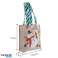 Ziemassvētku tote dāvanu maisiņi Burlap Karikatūra Ziemassvētku vecītis Sniegavīrs Dāvanu maisiņi Konfekšu maisiņi Ābolu maisiņi Ziemassvētku somas Ziemassvētku somas attēls 1