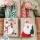 Різдвяний тоталізатор Подарункові пакети Мішковина Мультфільм Санта Клаус Сніговик Подарункові пакети Пакети з цукерками Пакети з яблуками Різдвяні сумки зображення 3