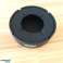 13.5CM ROUND BLACK SILICONE ASHTRAY WITH LID image 1
