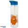 Highland Coo Kuh wiederverwendbare Plastik Wasserflasche mit faltbarem Strohhalm 550ml Bild 2