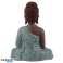 Thai Buddha Brown White and Turquoise Enlightenment image 2