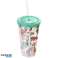 Zoo animals double-walled reusable cup with straw & lid 500ml per piece image 2