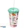 Zoo animals double-walled reusable cup with straw & lid 500ml per piece image 3