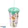 Zoo animals double-walled reusable cup with straw & lid 500ml per piece image 4