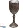 Pirate brushed gold and wood effect decorative goblet image 4