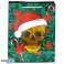 Christmas Skull Metallic Gift Bag Medium Per Piece image 3