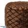 Luxima Diamond Brown Poufe – stilvoller und funktionaler Pouf für jedes Interieur | Pouf mit modernem Design Bild 2