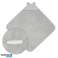 KOALA MUSLIN Decke mit rosafarbener Kapuze 95x95 cm Bild 1