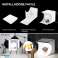 Faltbares Fotostudio Tragbares Leuchtkasten-Kit mit LED-Lichtzelt einstellbarer Helligkeit, 2 LED-Leuchten und 4 Stück bunter Hintergrund Bild 3