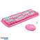Wireless keyboard set MOFII mouse Candy XR 2.4G pink image 1