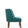 Set of 2 chairs for dining room, kitchen, office, entrance in modern style velvet H83xL63xP65 (Green) image 3