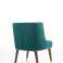 Set of 2 chairs for dining room, kitchen, office, entrance in modern style velvet H83xL63xP65 (Green) image 4