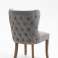 Set of 2 chairs for dining room, kitchen, office, modern style velvet entrance H94xW66xD66 (Gray) image 4