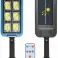 ĀRA IELU APGAISMOJUMS 150 COB LED, ĀRA DĀRZA APGAISMOJUMS AR 40 W SAULES UZLĀDI, CEĻA PROŽEKTORS AR TĀLVADĪBAS PULTI AUKSTĀ GAISMA attēls 1