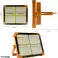 Tragbarer LED-Strahler mit Solaraufladung und USB-Kabel, 35 W, wasserdichte, langlebige Beleuchtung für Camping, Wandern, Angeln, Baustellen, schwarz Bild 3