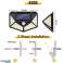 Solar induction wall lamp 114 SMD with Motion Sensor 3 Light Modes Waterproof for Garden image 6