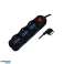 6 DOPPELPASS-MEHRFACHSTECKDOSE + 3 UNIV.-STECKER90° 1,5M SCHWARZ AP-M9B Bild 2