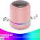 BLACK Portable Bluetooth Speaker, Bluetooth Speaker, LED Light, Wireless Speaker with Compact Design, IP62 Water and Dust Resistant, up to 3 h of b image 3