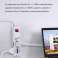 Multi-prise avec USB, Mscien 6 places 2 multifonctions (schuko 10/16A) 4 bivalentes 10/16A, 2 prises USB 2A Couleur blanche, câble 1,5 m - fiche 16A photo 1