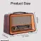 Tragbares Bluetooth Wireless AM / FM / SW Radio Full Band Outdoor AUX TF Card USB MP3 Player Retro altes Radio Bild 6