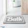 DEXI Tapis de salle de bain, Tapis de bain antidérapants, Tapis de bain en microfibre douce, Absorbant, Lavable en machine, 40x60 cm, Gris photo 3