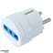 BESTSELLER Schuko-Steckeradapter auf 10/16A-Steckdose - Maximale unterstützte Leistung 1500W Weiße Farbe Bild 3