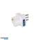 Adaptateur Schuko triple Prise 2P+E Prise 2P+E 10A Construit en référence aux normes CEI 29-50 et CEI 29-57 couleur blanche photo 2