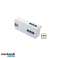 Adaptér se 2 USB porty 3 bivalentní zásuvky -Adaptér se 2 USB porty - Typ výstupů: 3 obtoková zásuvka 10/16A 2P+E s 2 USB DC 5V 2100mA fotka 4