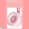 PINK faltbare Bluetooth 5.0 Kopfhörer mit Mikrofon Niedliches Kaninchenohr Wireless Over-Ear-Kopfhörer für grüne Kinder, Jugendliche, Erwachsene, 12-Stunden-Liste Bild 5