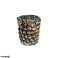 Metal tealight holders with scales structure 9cm image 3