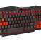 SPĒĻU TASTATŪRAS KABELIS TIRIONS USB LED KRĀSAS attēls 2
