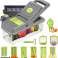 1 Set, 14in1 Vegetable Chopper, Multifunctional Fruit Slicer, Manual Food Grater, Vegetable Slicer, Cutter with Container and Hand Protection image 1