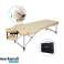 Naipo Massage Table Beauty Bed Canapé Portable Lightweight Deluxe 2 Section Aluminium Matériau pour le traitement de massothérapie Reiki Salon Guérison (Poids photo 5