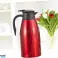 Carafe thermique en acier inoxydable GOLD 2 litres, thermos à café, théière, thermos à double paroi, isolé sous vide, avec couvercle à pression pour cruche à thé/eau C photo 6