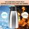 Carafe thermique en acier inoxydable GOLD 2 litres, thermos à café, théière, thermos à double paroi, isolé sous vide, avec couvercle à pression pour cruche à thé/eau C photo 3