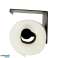 Porte-papier toilette avec étagère, noir photo 1