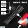 Professionelle leistungsstarke LED-Taschenlampe, superhelle wiederaufladbare LED-Taschenlampe mit 10000 Lumen und 21700 Batterie, 5 Modi, zoombare taktische Taschenlampe f Bild 6