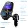 Transmisor VicTsing T10 FM, transmisor FM Bluetooth, kit de radio de coche de cuello de cisne flexible (con cargador de coche USB, manos libres C. fotografía 4