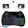 Mini Wireless Tastatur,H9 Mini Tastatur mit Touchpad,Bunte hintergrundbeleuchtete Wireless Mini Tastatur,Mini wiederaufladbare Handheld-Fernbedienungstastatur für PC,Raspbe Bild 3